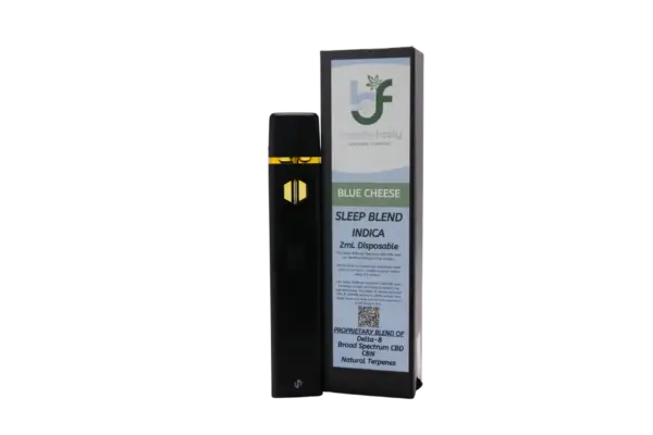 Delta 8 THC W/CBD, CBN Blue Cheese (Sleep Blend) Disposable Vape (Indica)