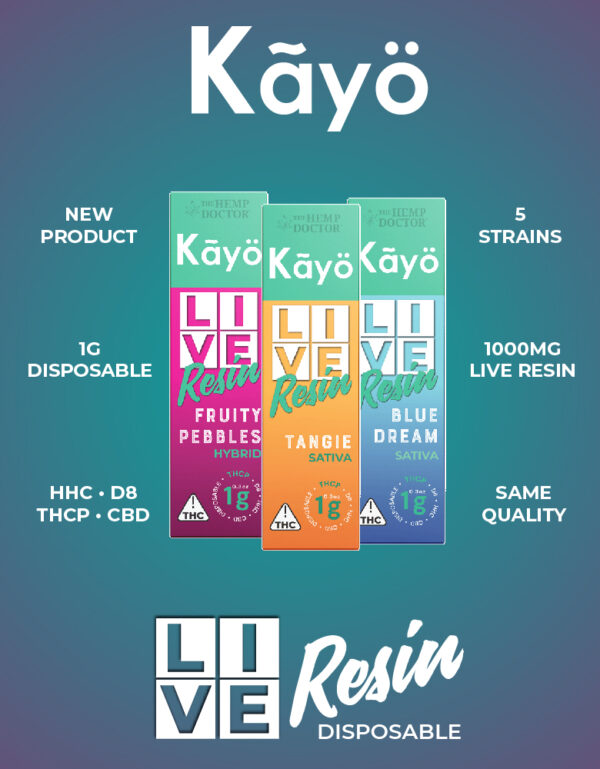 Kayo 1g Live Resin Disposables